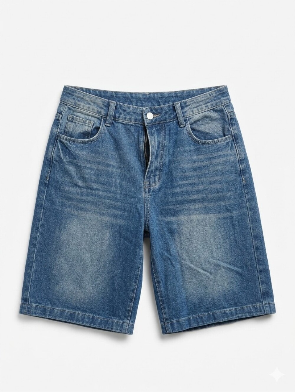 Men's Denim Relaxed Fit Shorts - Blue
